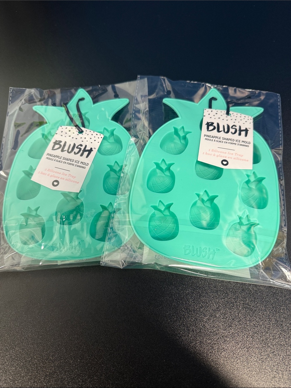 Blush Aqua Pineapple Ice Molds